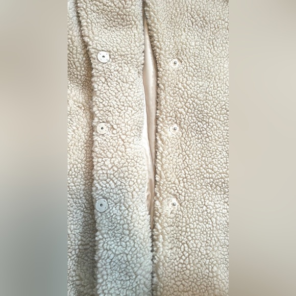 Cream sherpa coat - Picture 5 of 5